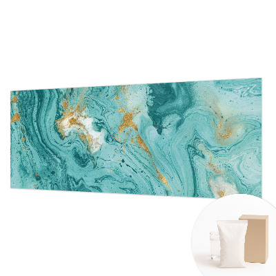 Papel mural texturado decorativo con diseño de olas del mar