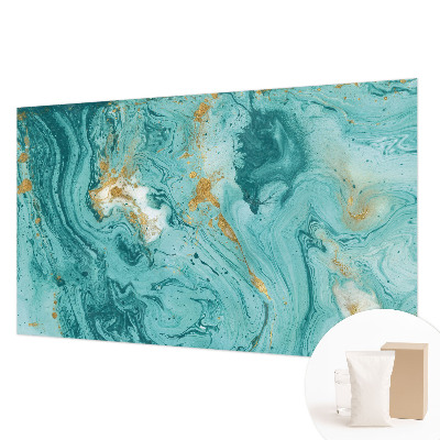 Papel mural texturado decorativo con diseño de olas del mar