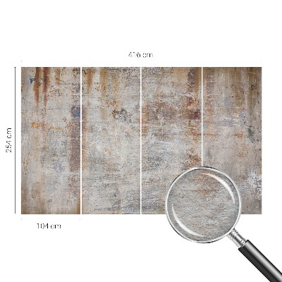 Mural decorativo con superficie en bruto