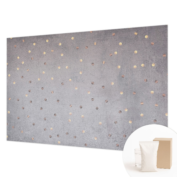 Mural de pared con estampado hermoso con un patrón de puntos simétricos