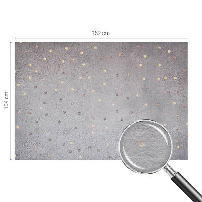 Mural de pared con estampado hermoso con un patrón de puntos simétricos