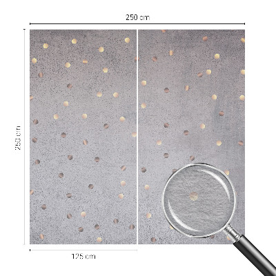 Mural de pared con estampado hermoso con un patrón de puntos simétricos