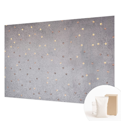 Mural de pared con estampado hermoso con un patrón de puntos simétricos