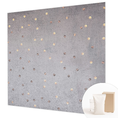 Mural de pared con estampado hermoso con un patrón de puntos simétricos