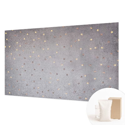Mural de pared con estampado hermoso con un patrón de puntos simétricos