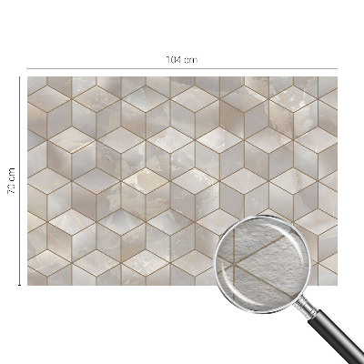 Papel mural texturado decorativo con diseño de mosaico geométrico