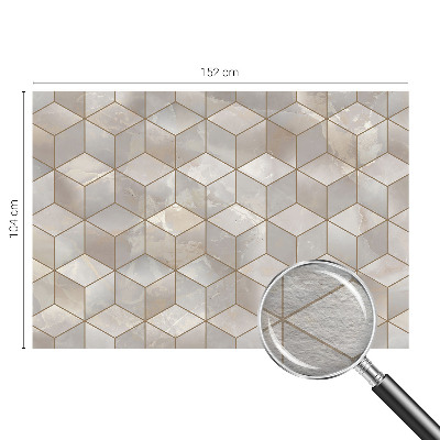 Papel mural texturado decorativo con diseño de mosaico geométrico