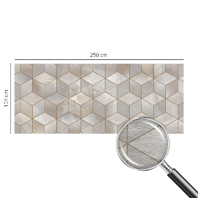 Papel mural texturado decorativo con diseño de mosaico geométrico