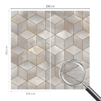 Papel mural texturado decorativo con diseño de mosaico geométrico