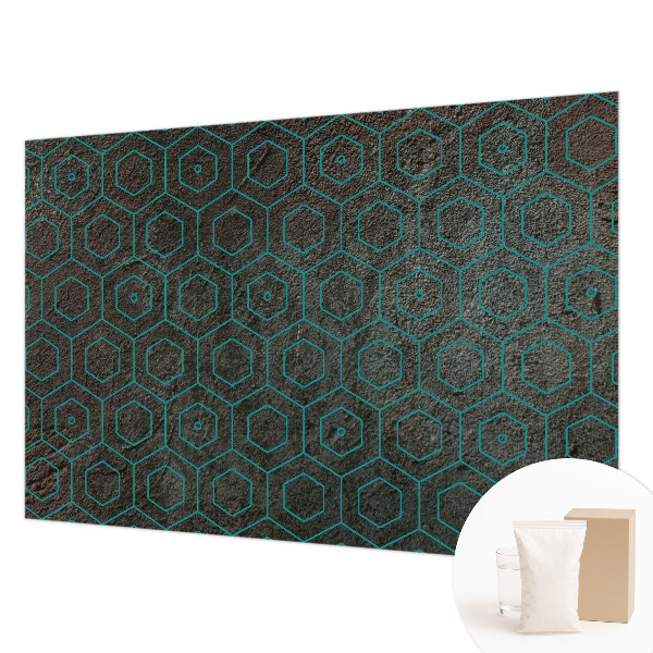 Mural de pared con estampado hermoso con patrón geométrico