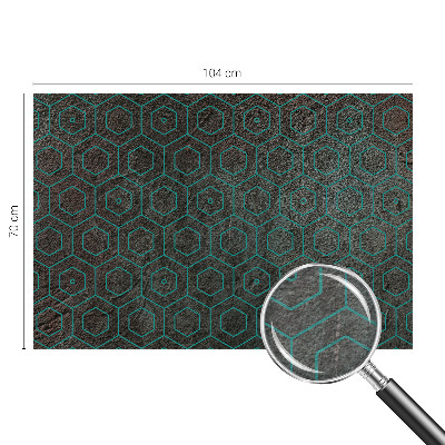 Mural de pared con estampado hermoso con patrón geométrico