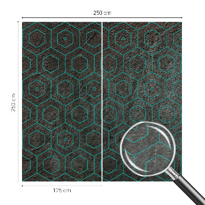 Mural de pared con estampado hermoso con patrón geométrico