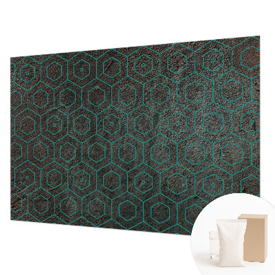 Mural de pared con estampado hermoso con patrón geométrico