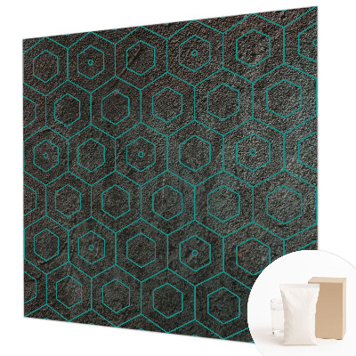 Mural de pared con estampado hermoso con patrón geométrico