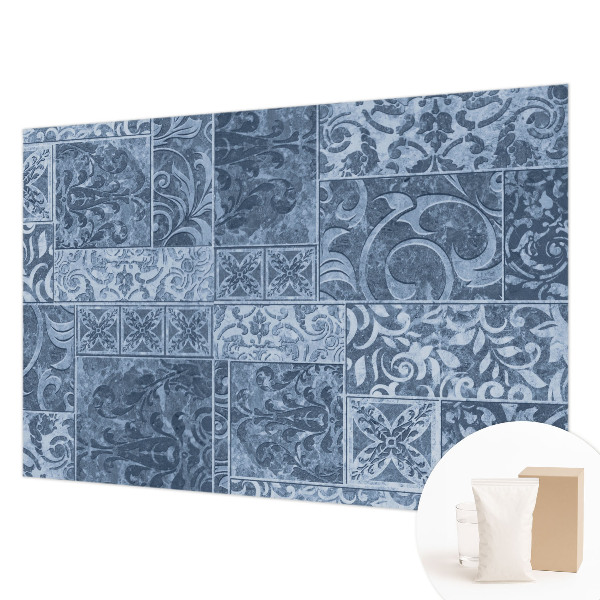 Papel mural con patrón decorativo con motivos de adornos para plantas