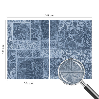 Papel mural con patrón decorativo con motivos de adornos para plantas