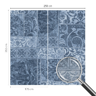 Papel mural con patrón decorativo con motivos de adornos para plantas