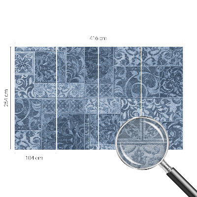 Papel mural con patrón decorativo con motivos de adornos para plantas