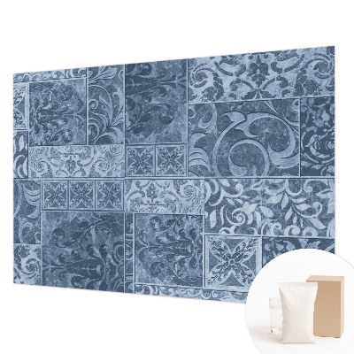 Papel mural con patrón decorativo con motivos de adornos para plantas
