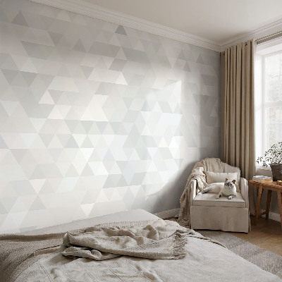 Papel mural texturado decorativo con patrón gris