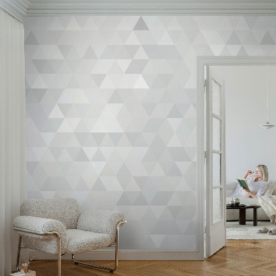 Papel mural texturado decorativo con patrón gris
