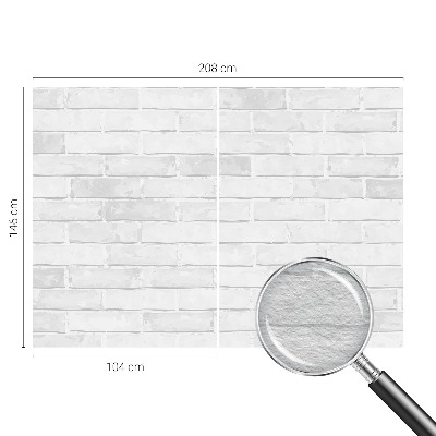 Fotomural decorativo para cabecero de cama con diseño de muro de ladrillo
