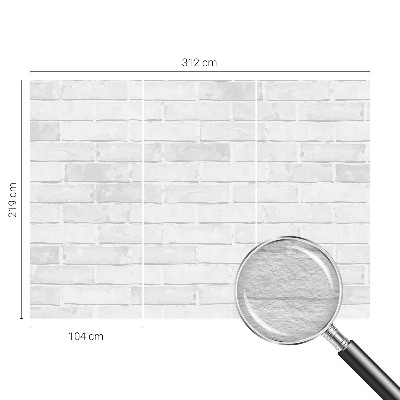 Fotomural decorativo para cabecero de cama con diseño de muro de ladrillo