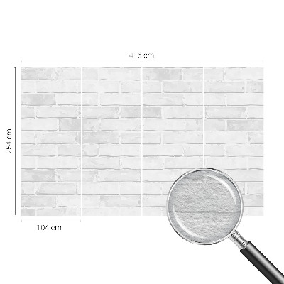 Fotomural decorativo para cabecero de cama con diseño de muro de ladrillo