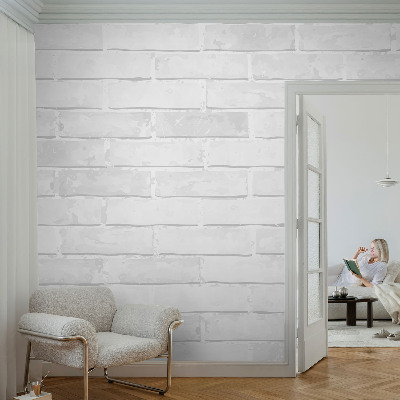 Fotomural decorativo para cabecero de cama con diseño de muro de ladrillo