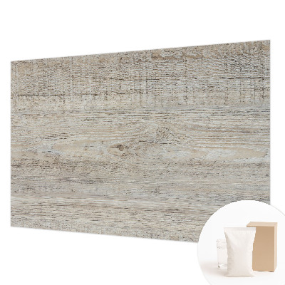 Mural de pared con estampado hermoso con anillos de madera como detalle decorativo
