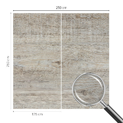 Mural de pared con estampado hermoso con anillos de madera como detalle decorativo