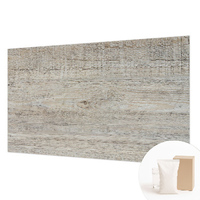 Mural de pared con estampado hermoso con anillos de madera como detalle decorativo