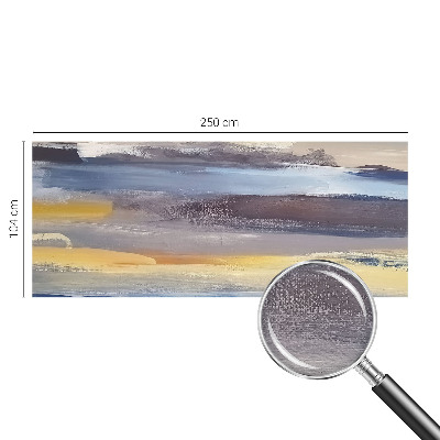 Papel mural con patrón decorativo con un paisaje tranquilo como motivo