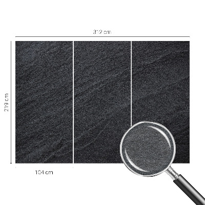 Fotomural decorativo para cabecero de cama con motivo de piedra en estilo elegante