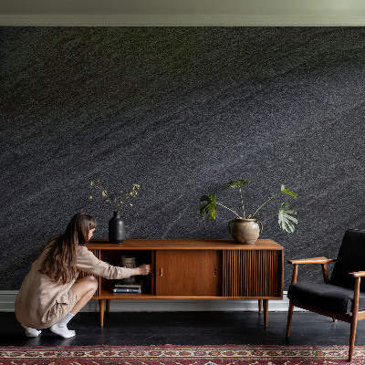 Fotomural decorativo para cabecero de cama con motivo de piedra en estilo elegante
