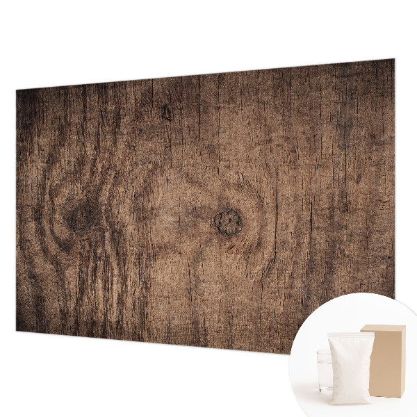 Mural decorativo con diseño de madera rústica