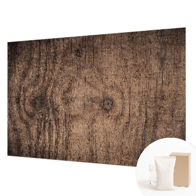 Mural decorativo con diseño de madera rústica