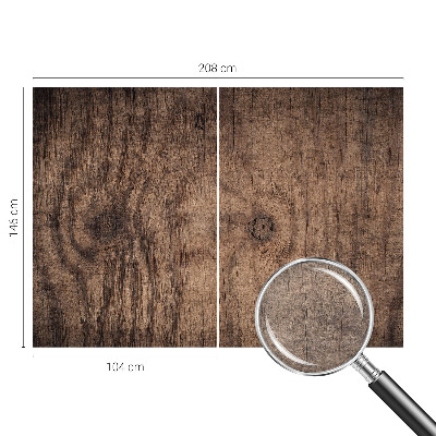Mural decorativo con diseño de madera rústica