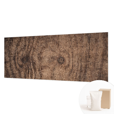 Mural decorativo con diseño de madera rústica