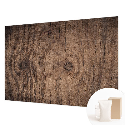 Mural decorativo con diseño de madera rústica