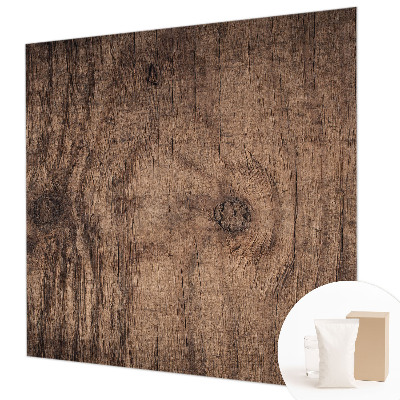 Mural decorativo con diseño de madera rústica