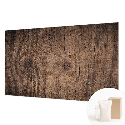 Mural decorativo con diseño de madera rústica