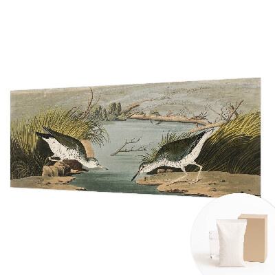 Papel mural texturado decorativo con un motivo de paisaje tranquilo