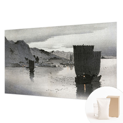 Papel mural con patrón decorativo con diseño «Bahía vespertina»