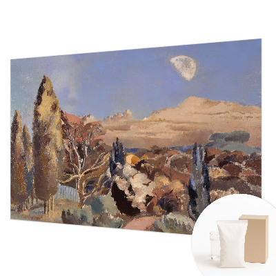 Fotomural decorativo para cabecero de cama con un paisaje forestal