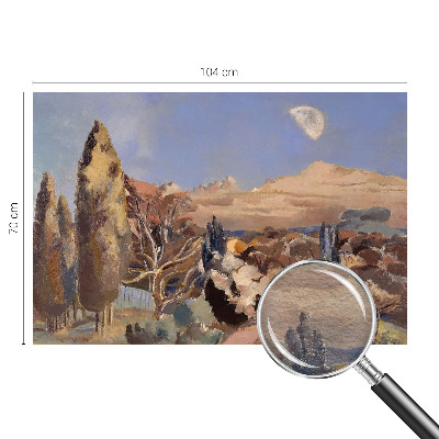 Fotomural decorativo para cabecero de cama con un paisaje forestal