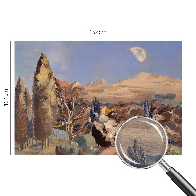 Fotomural decorativo para cabecero de cama con un paisaje forestal