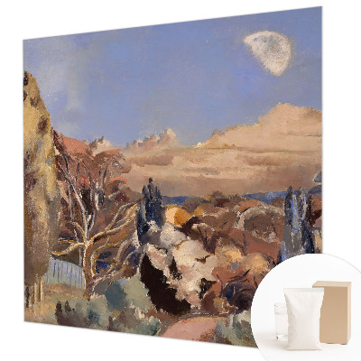 Fotomural decorativo para cabecero de cama con un paisaje forestal
