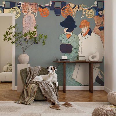 Mural decorativo con diseño de trajes de entrenador