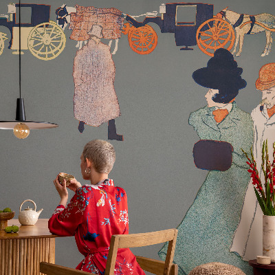 Mural decorativo con diseño de trajes de entrenador